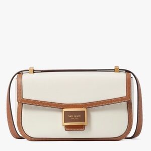Kate Spade Cream and Brown Shoulder Bag (Katy collection) ✨rare find